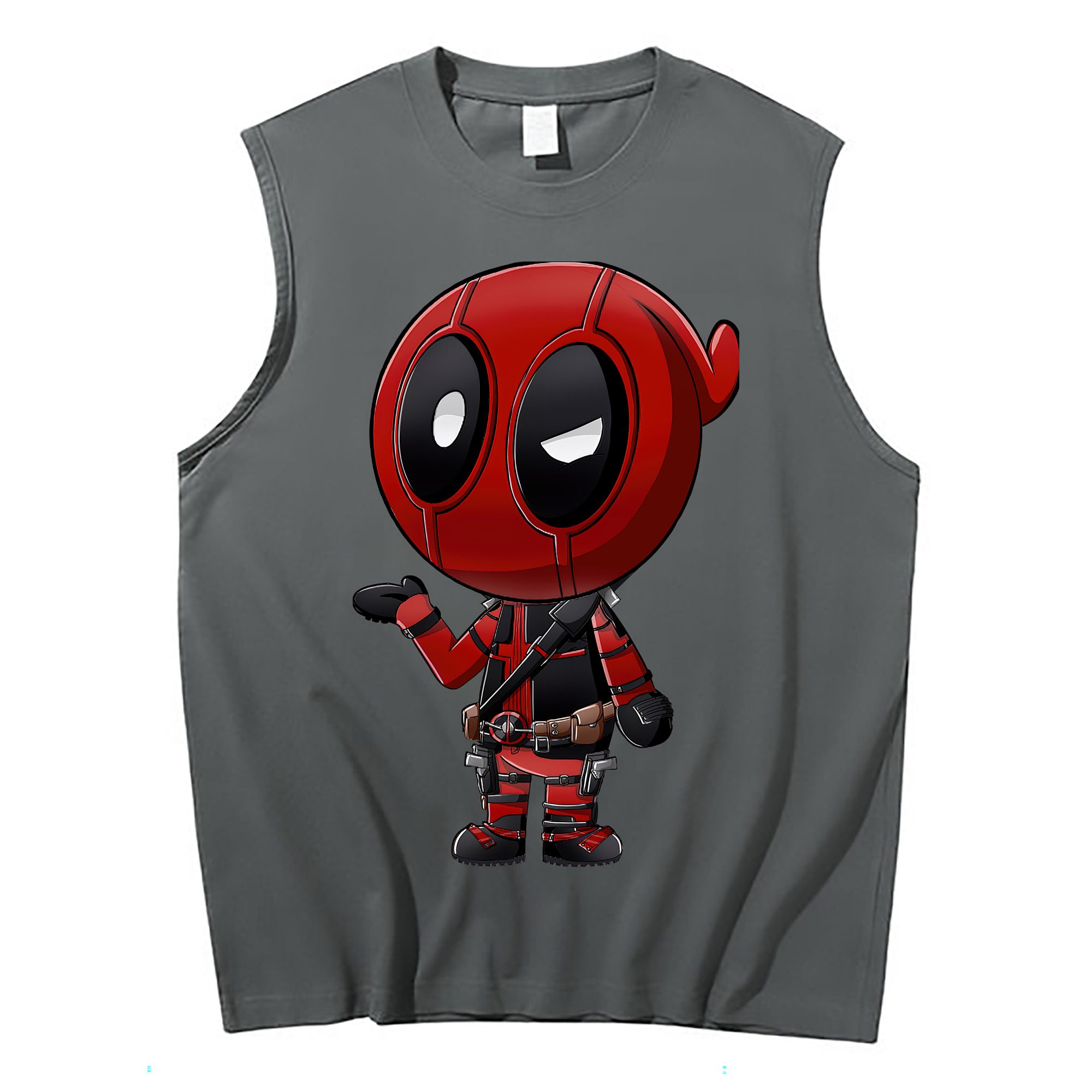（画像用） Deadpool デッドプール コットン100％タンクトップ（フロントプリント）